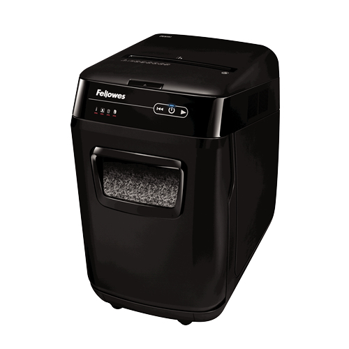Image of Fellowes AutoMax 200M paper shredder Micro-cut shredding Black
