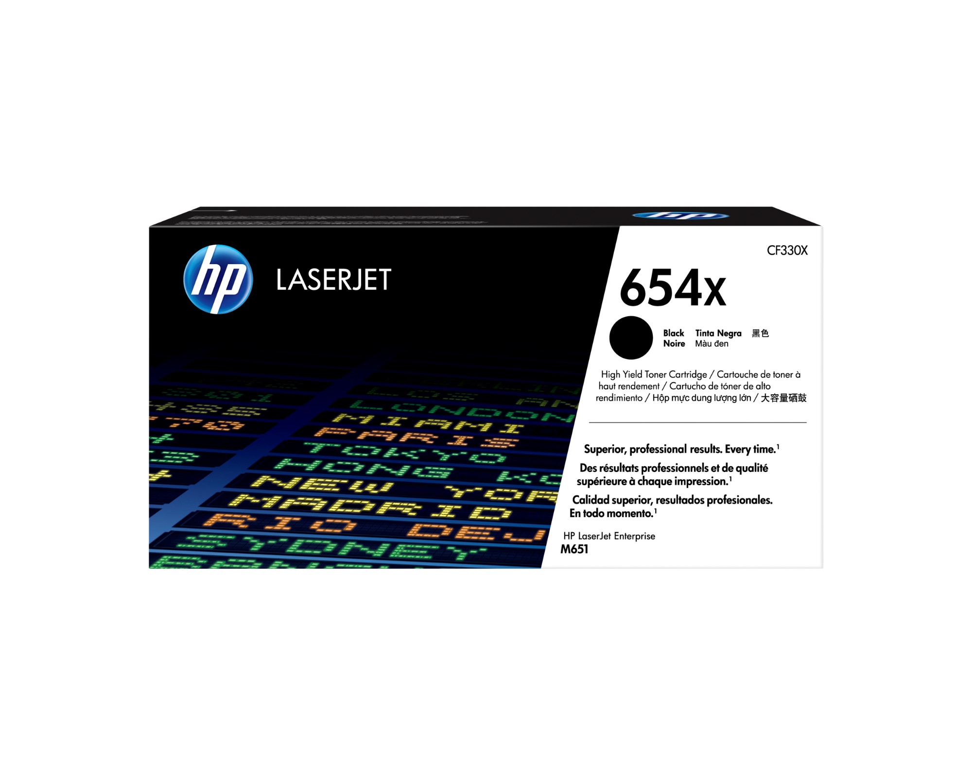 HP CF330X/654X Toner cartridge black, 20.5K pages ISO/IEC 19798 for HP Color LaserJet M 651