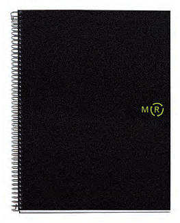 Miquelrius ECO Design writing notebook A4 120 sheets Black