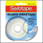 SELLOTAPE 960608 DOUBLE SIDED TAPE WITHOUT LINER 18MM X 15M DISPENSER POLYPROPYLENE