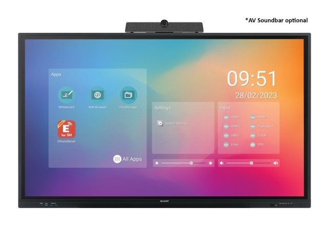 Sharp PN-LC752 Digital signage flat panel 190.5 cm (75") LCD Wi-Fi...