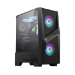 MSI MAG FORGE 100R Mid Tower Gaming Computer Case 'Black, 2x 120mm ARGB PWM Fan, 1x 120mm Fan, 1-6 ARGB Hub, Mystic Light Sync, Tempered Glass Panel, ATX, mATX, mini-ITX'