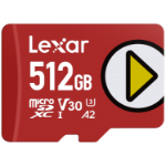 Lexar LMSPLAY512G-BNSNG memory card 512 GB MicroSDXC UHS-I Class 10