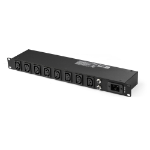 StarTech.com PDU08C13H power distribution unit (PDU) 8 AC outlet(s) 1U Black