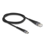 DeLOCK 81121 USB-kabel USB 2.0 1 m USB A USB C Antraciet, Zwart