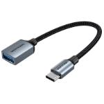 VN1 Vention USB 3.0 C Male to A Female OTG Cable 0.15M Gray Aluminum Alloy Type