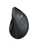 RAPOO EV250 Ergonomic Vertical Wireless Mouse 6 Buttons 800/1200/1600 DPI Optical Silent Click Mice - Black (Renamed from MV20)