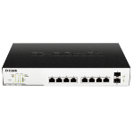 D-Link DGS-1100-10MP network switch Managed L2 Gigabit Ethernet (10/100/1000) Power over Ethernet (PoE) 1U Black