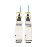 Tripp Lite N28H-10M-AQ InfiniBand en Glasvezelkabel QSFP28 OFNP Aqua-kleur