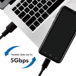 LogiLink CU0169 USB cable USB 3.2 Gen 1 (3.1 Gen 1) 1.5 m USB C USB A Black