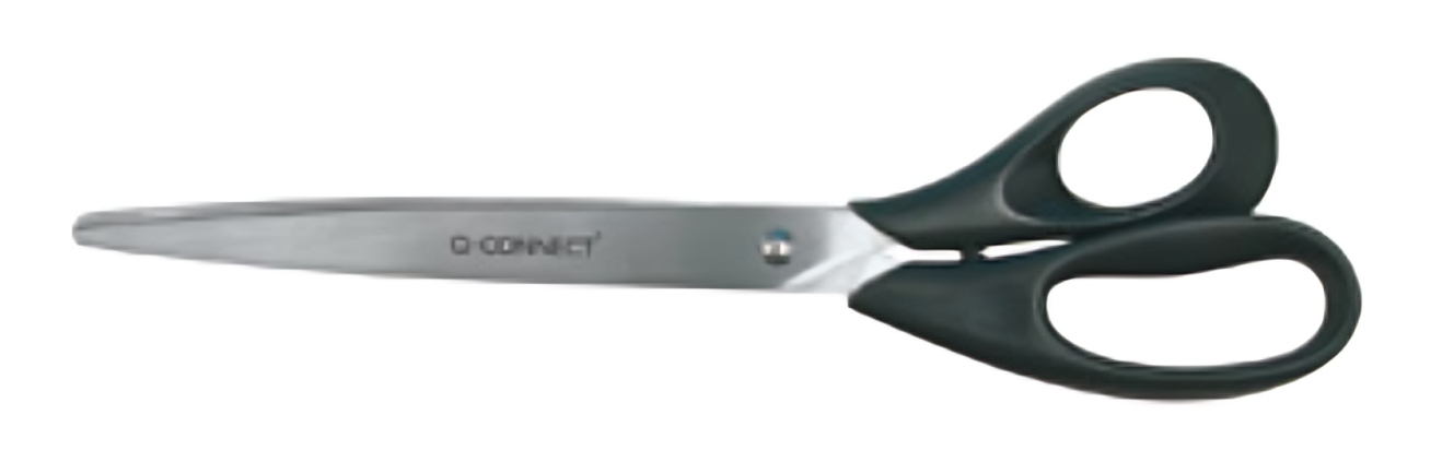 Q-CONNECT+KF02340+stationery%2Fcraft+scissors+Office+scissors+Figure+cut+Black%2C+Metallic
