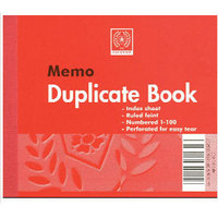 Image of Silvine DUPL BOOK MEMO RULED 601 PK6