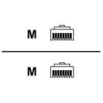 HPE A480 1/10G Cat6a RJ45 1.5m netwerkkabel Grijs 1,5 m