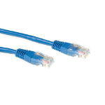 ACT Blauwe 3 meter U/UTP CAT5E patchkabel met RJ45 connectoren