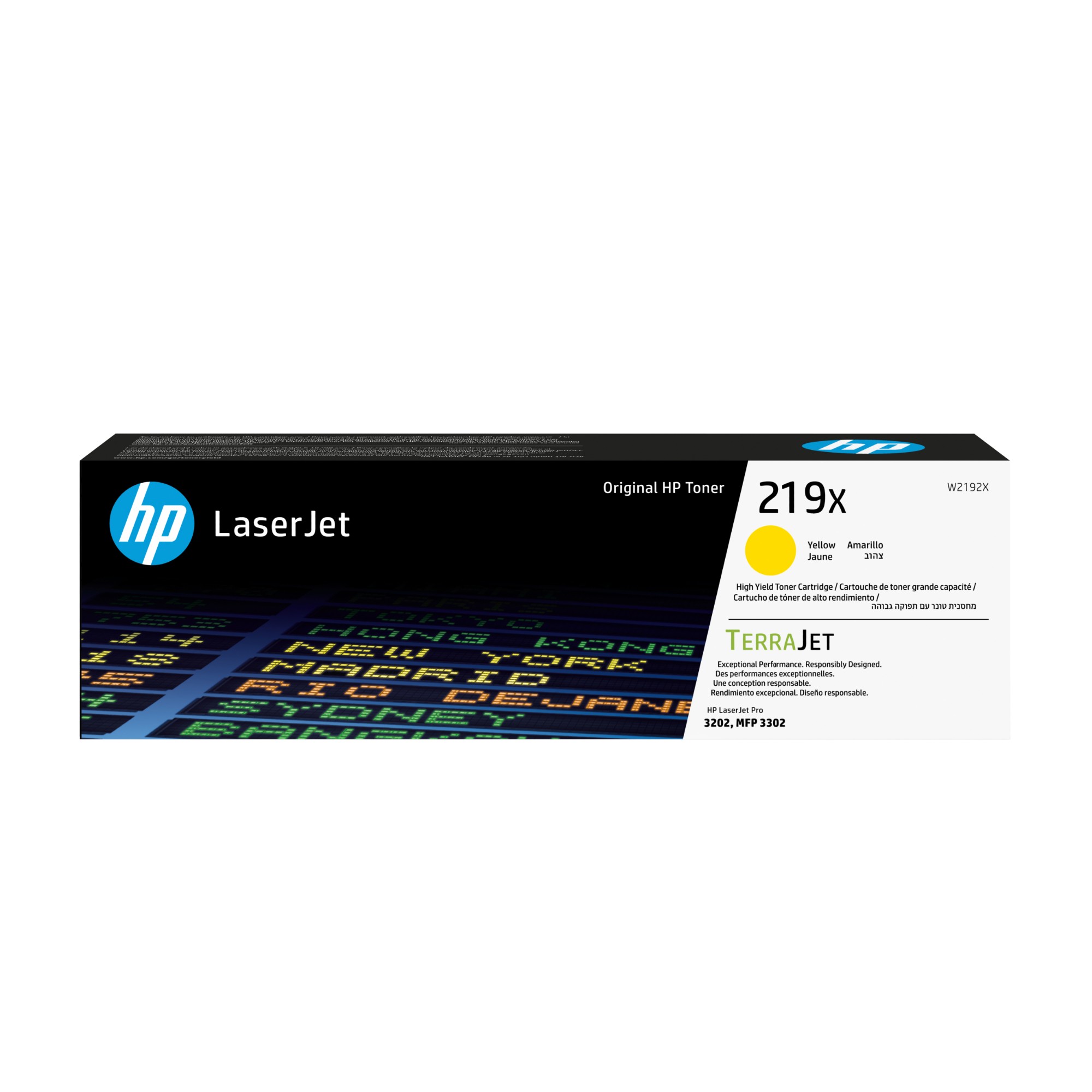 HP W2192X/219X Toner cartridge yellow high-capacity, 2.5K pages ISO/IEC 19798 for HP CLJ Pro 3202/e