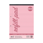 Rhino A4 Special Refill Pad 50 Leaf Pink Tinted Paper F8M (Pack of 36)