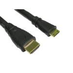 Cables Direct HDMI - HDMI Mini C 1m HDMI cable HDMI Type A (Standard) HDMI Type C (Mini) Black