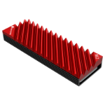 Jonsbo M.2-3 RED computer cooling system Solid-state drive Heatsink/Radiator Black, Red 1 pc(s)