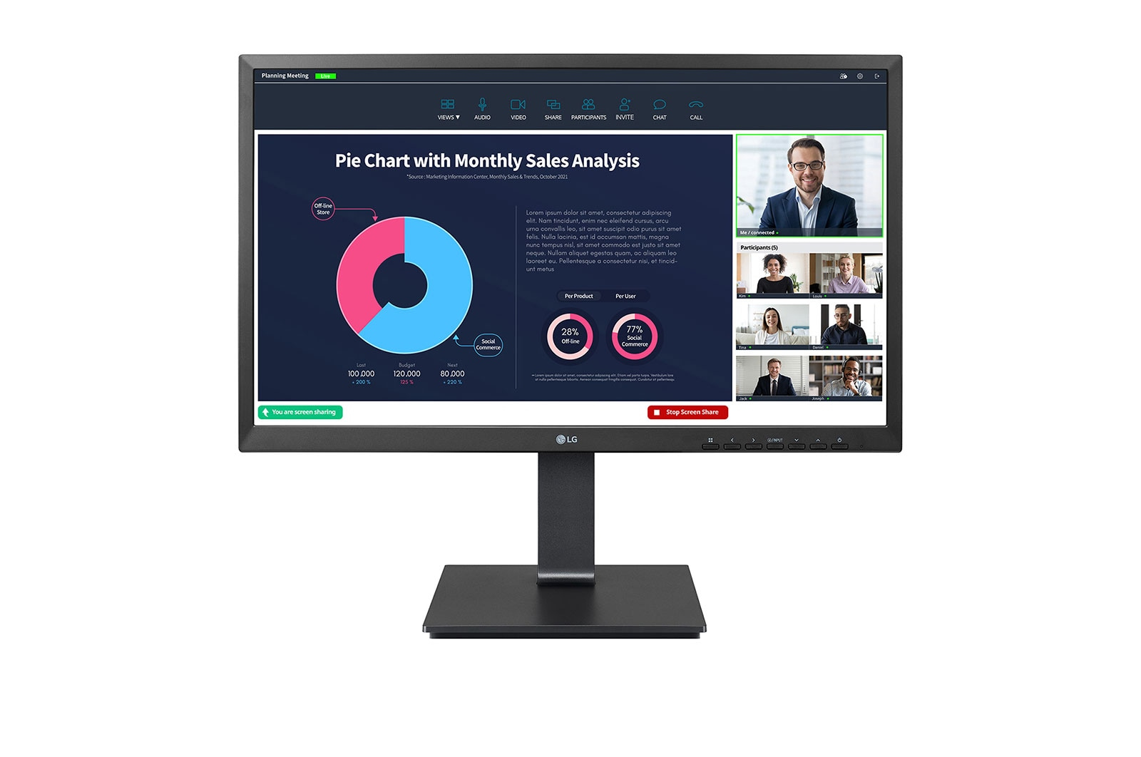 Image of LG 24BP750C-B computer monitor 60.5 cm (23.8") 1920 x 1080 pixels...