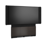 Middle Atlantic ForumTM Floor-to-Wall Mounted 66" (3 Bay) Display Stand for (1) 70" to 75" Display, Dark Finish