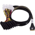 Microchip Technology 2305400-R Serial Attached SCSI (SAS) cable 0.8 m Black, Multicolour