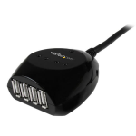 StarTech.com Câble USB 2.0 actif de 15m - Rallonge USB 2.0 avec hub à 4 ports - Noir