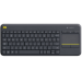 Logitech K400 Plus Tv Tastatur RF Wireless QWERTZ Deutsch Schwarz