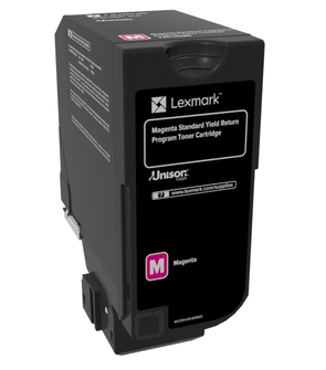 Image of Lexmark 74C2SM0 Toner-kit magenta return program, 7K pages ISO/IEC...