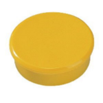 Bi-Office Round Magnets 10mm Yellow (Pack 10)