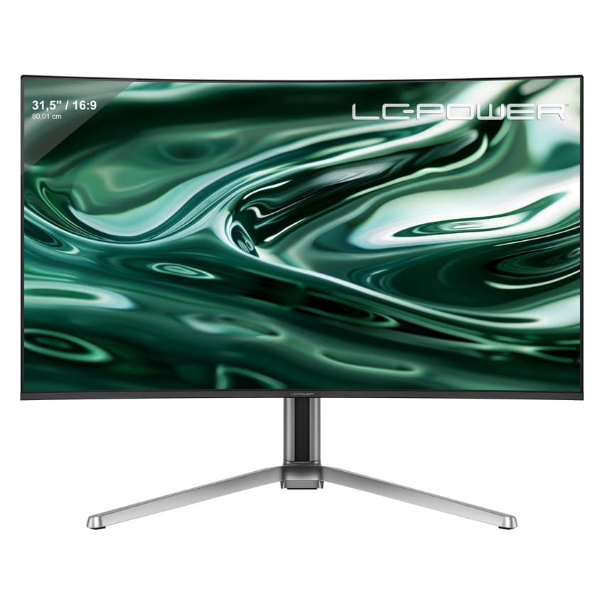 LC-Power LC-M32UCO computer monitor 80 cm (31.5") 3840 x 2160 pixels 4K Ultra HD QD-OLED Anthracite, Black