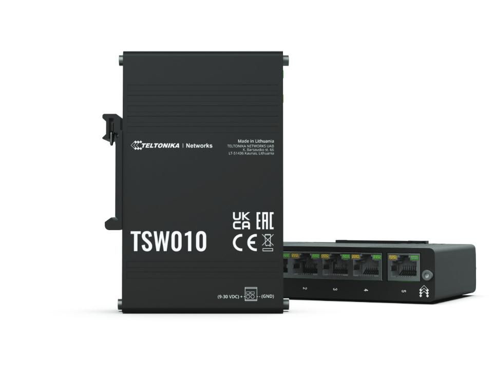 TELTONIKA NETWORKS TSW010 DIN RAIL SWITCH