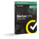 Norton VPN Standard - 1 User / 5 Devices / 12 Months Security management Commercial 1 license(s) 1 year(s)