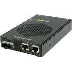 Perle S-1110DPP-S2SC160 network media converter 1000 Mbit/s 1550 nm Single-mode Black
