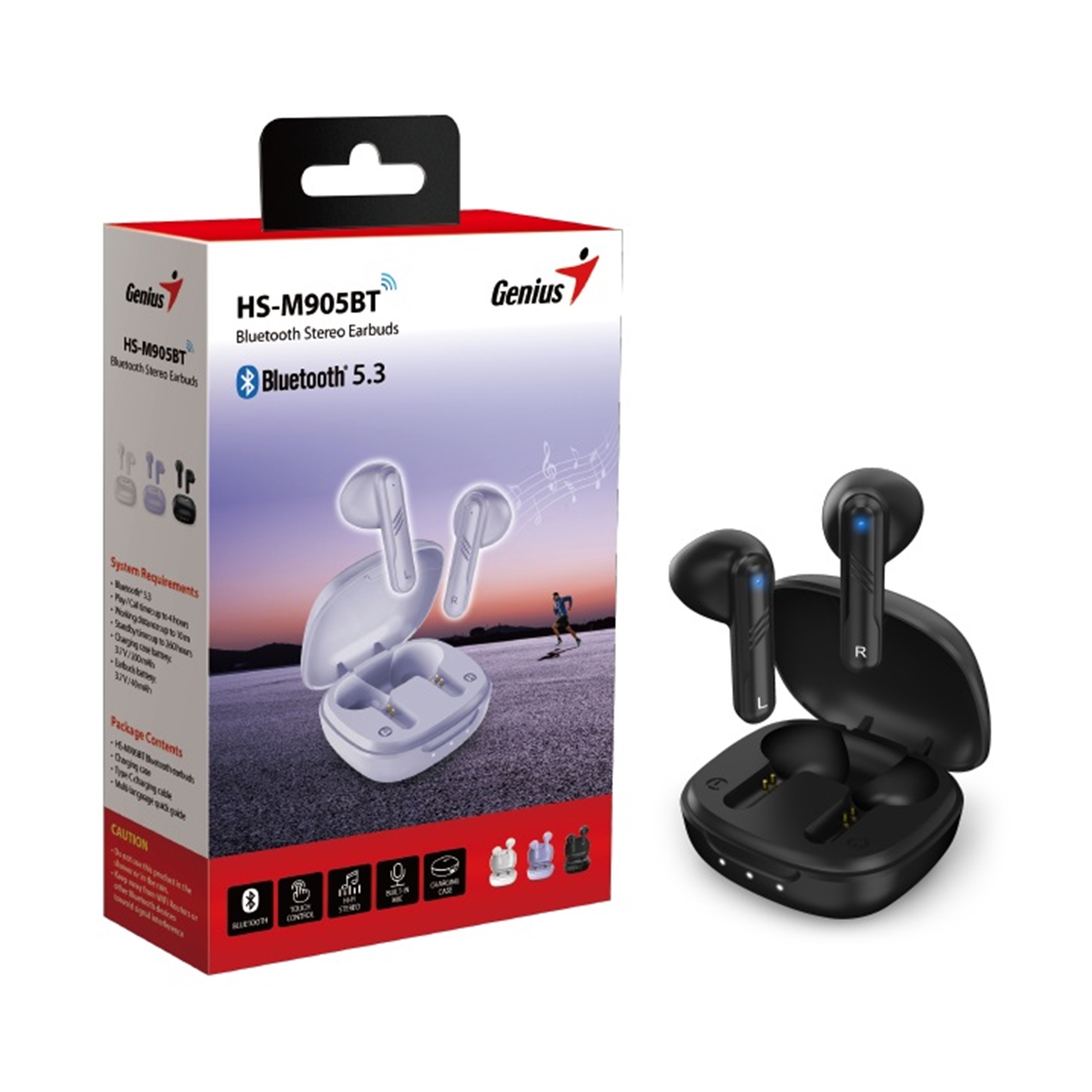 Image of Genius Computer Technology HS-M905BT TWS True Wireless Earbuds,...