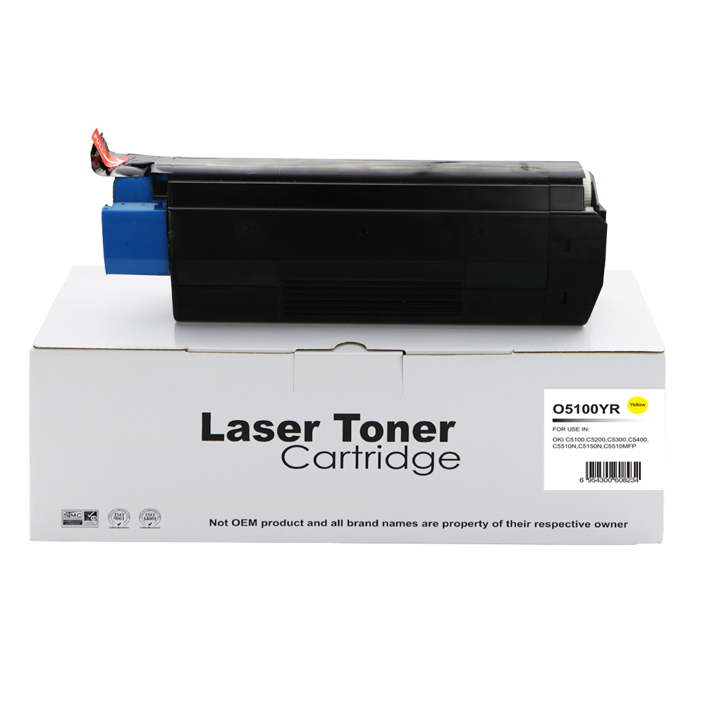 Image of CTS Wholesale Remanufactured OKI C5300 Yellow Toner 42127405