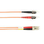 Black Box FOLZH10-005M-STLC-OR InfiniBand/fibre optic cable 196.9" (5 m) ST LC OM3 Orange