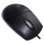 Accuratus MOUAC3331-BLK mouse Right-hand USB Type-A + PS/2 Optical 400 DPI