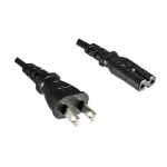 Microconnect PE030718JAPAN power cable Black 1.8 m Power plug type A C7 coupler