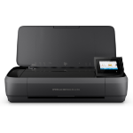 HP OfficeJet 250 Mobile All-in-One Printer, Colour, Printer for Small office, Print, copy, scan, 10-sheet ADF