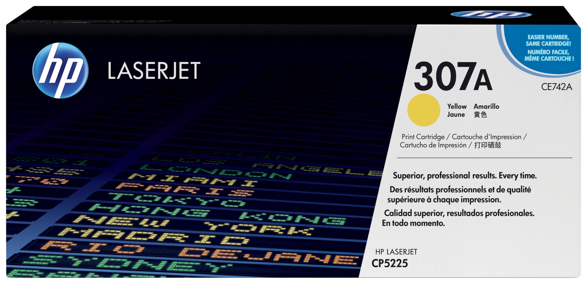 HP 307A Original LaserJet Toner Cartridge Yellow CE742A