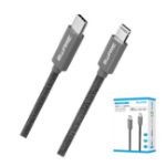 8WARE 1.5m Super Ultra USB-C to Lightning Cable Super Fast charging Strength Aluminium flexible nylon Apple iPone iPad iPod Mac Retail Pack