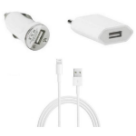 CoreParts MSPP2517 oplader voor mobiele apparatuur Mobiele telefoon, MP3, Tablet Wit AC, Sigarettenaansteker, USB Auto, Binnen