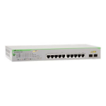 Allied Telesis AT-GS950/10PS Managed Gigabit Ethernet (10/100/1000) Power over Ethernet (PoE) Green, Grey