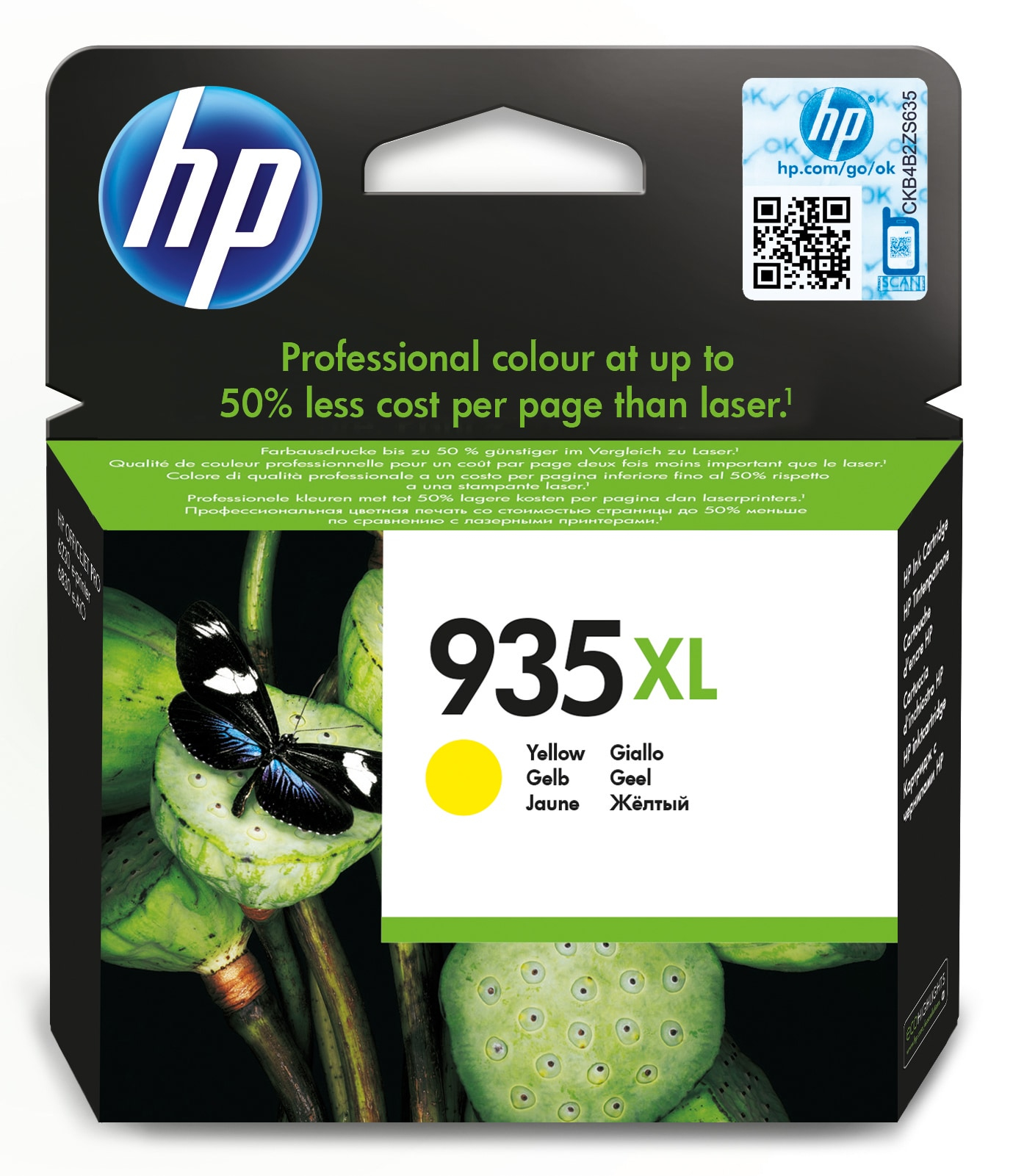 Image of HP C2P26AE/935XL Ink cartridge yellow high-capacity, 825 pages...