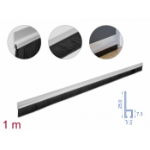 DeLOCK B++rstenstreifen 40 mm mit Alu-Profil gerade 1m