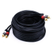Monoprice 2867 audio cable 421.3" (10.7 m) 2 x RCA Black