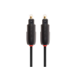 Techlink NX2 Toslink Optical Plug to Toslink Optical Plug audio cable 3 m Black