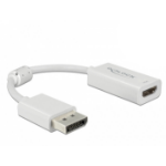 DeLOCK 63936 video cable adapter 0.1 m DisplayPort HDMI White
