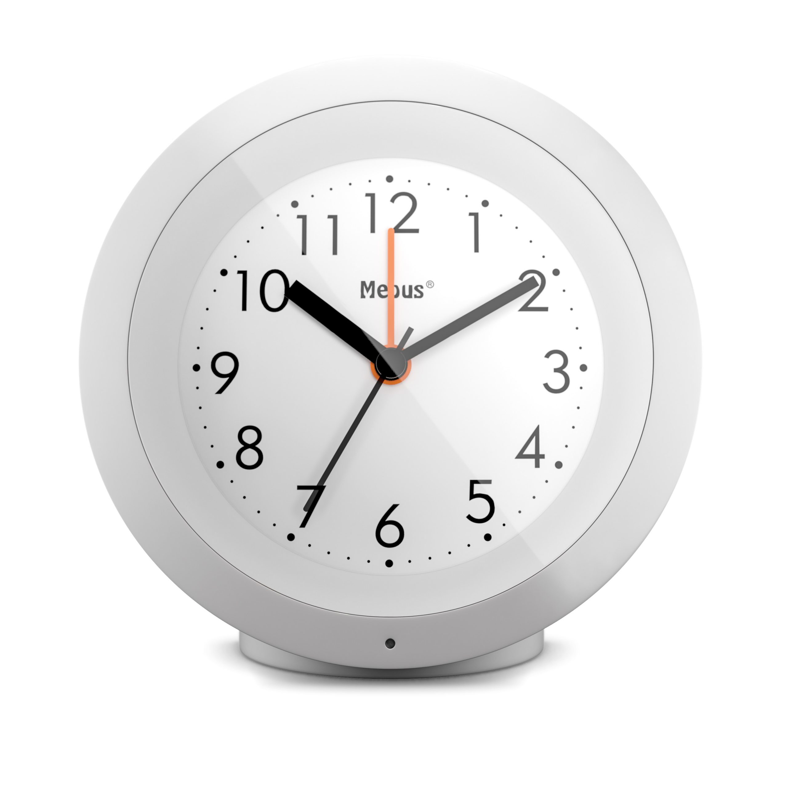 Image of Mebus 25629 - Quartz alarm clock - White - 12h - Analog - Battery - AA