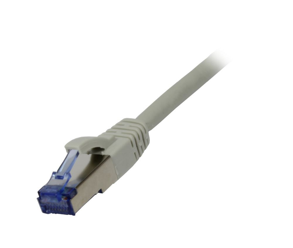 EU Product - Patchkabel RJ45 Cat6a 500Mhz grau S-STP S/FTP AWG27 LSZH - Cable - Network thumbnail
